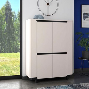 FORTE Vitrine Highboard, Soft Close, ABS Kanten