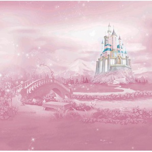 Xxxl Fototapete Disney Prinzessinen, Pink, Kunststoff, Papier, Kinder, 300x280 cm, Fsc, Bsci, Made in EU, Tapeten Shop, Fototapeten