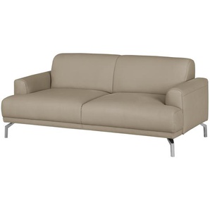 Sofa II 2-Sitzer Echtleder Beige Echtleder 174 x 76 x 84cm Modern