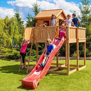 FUNGOO Spielturm My SPACE XL, mit Schaukel & Rutsche