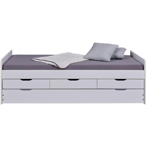 Funktionsbett ¦ weiß ¦ Maße (cm): B: 205 H: 98 T: 205