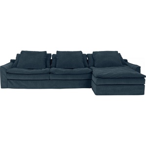 furninova Big-Sofa Sake, Kuschel-Megasofa, Relaxsofa, leger und sehr bequem, viel Platz, mit 6 Rückenkissen, abnehmbarer Hussenbezug, L-Form