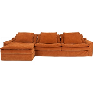 furninova Big-Sofa Sake, Kuschel-Megasofa, Relaxsofa, leger und sehr bequem, viel Platz, mit 6 Rückenkissen, abnehmbarer Hussenbezug, L-Form