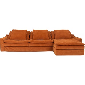 furninova Big-Sofa Sake, Kuschel-Megasofa, Relaxsofa, leger und sehr bequem, viel Platz, mit 6 Rückenkissen, abnehmbarer Hussenbezug, L-Form