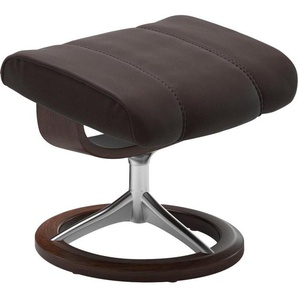 Fußhocker STRESSLESS Consul Hocker Gr. B/H/T: 54cm x 41cm x 39cm, Leder PALOMA, Signature Base Braun, braun (chocolate paloma) mit Signature Base, Gestell Braun