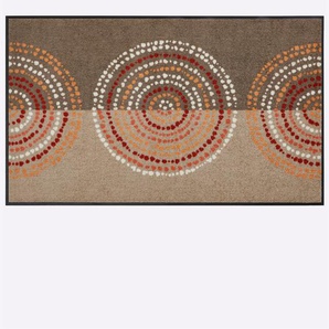 Fußmatte SALONLOEWE Teppiche Gr. B/L: 75 cm x 190 cm, 7 mm, 1 St., orange (terra) Fußmatten gemustert