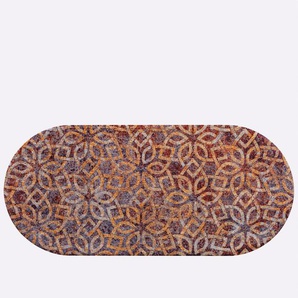 Fußmatte Teppiche Gr. B/L: 60 cm x 180 cm, 7 mm, 1 St., braun (braun, natur) Fußmatten gemustert