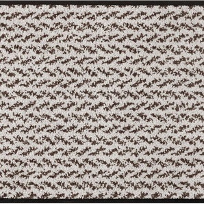 Fußmatte Teppiche Gr. B/L: 60 cm x 180 cm, 7 mm, 1 St., braun (ecru, braun) Fußmatten gemustert