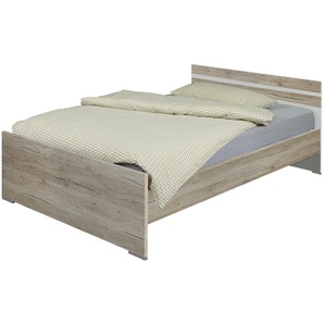 Futonbett - holzfarben - Materialmix - 126 cm - 72 cm - 204 cm | Möbel Kraft