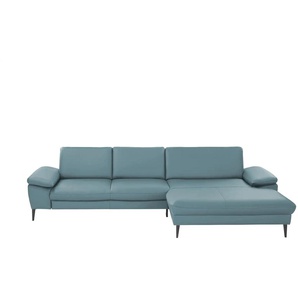 Gallery M Ecksofa  Diana ¦ blau ¦ Maße (cm): B: 298 H: 86 T: 181