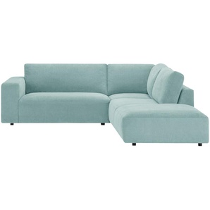 Gallery M Ecksofa Lucia - türkis/petrol - Materialmix - 300 cm - 81 cm - 266 cm | Möbel Kraft