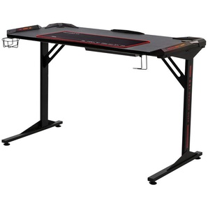 Gaming Tisch - schwarz - Materialmix - 119 cm - 76 cm - 60 cm | Möbel Kraft