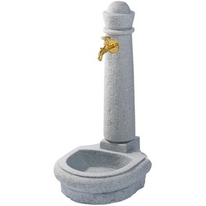 GARANTIA Brunnen Venezia Steinoptik light granite 44 x 52 x 90 cm