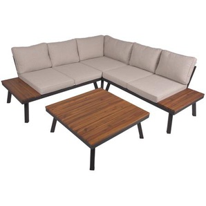 Garden Pleasure Loungemöbel-Set Theresa beige 4-teilig