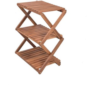 Gardenson Gartenregal, Braun, Akazie, Holz, Akazie, 30x59x47 cm, FSC 100%, Gartenzubehör, Gartenkommoden & -regale