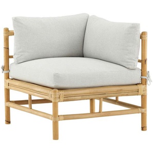 Gardenson Loungeeckteil, Hellbraun, Holz, Bambus, Rattan, 75x70x74 cm, Loungemöbel, Gartensofas