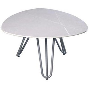 Gardenson Loungetisch, Grau, Metall, 68x39x68 cm, Loungemöbel, Loungetische