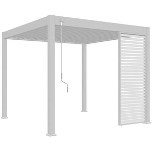 Gardenson Pavillon-Seitenteil, Weiß, Metall, 113x235x8 cm, Sonnen- & Sichtschutz, Pavillons & Pergolas