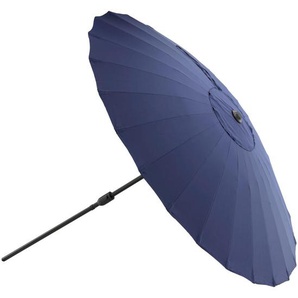 Gardenson Sonnenschirm, Blau, 270x270 cm, Knickgelenk, Sonnen- & Sichtschutz, Sonnenschirme