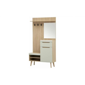 Garderobe - grün - Materialmix - 107 cm - 197 cm | Möbel Kraft