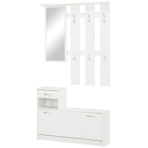 Garderobe - weiß - Materialmix - 100 cm - 191 cm - 25 cm | Möbel Kraft