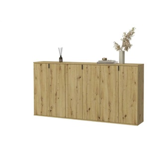 Garderobenkombination - holzfarben - Materialmix - 183 cm - 99 cm | Möbel Kraft