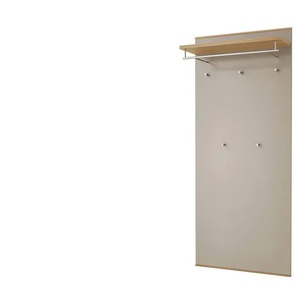 Garderobenpaneel - beige - Holzwerkstoff, Hartholz - 80 cm - 183 cm - 27 cm | Möbel Kraft