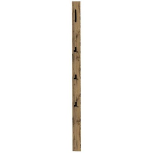 Garderobenpaneel - holzfarben - MDF-Platte - 10 cm - 165 cm - 6 cm | Möbel Kraft