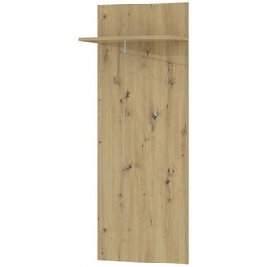 Garderobenpaneel Tulcan | holzfarben | Holzwerkstoff, Metall | 59,9 cm | 155,2 cm | 27,3 cm |