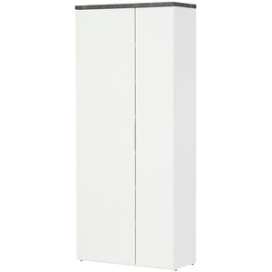 Garderobenschrank Fidenza | weiß | 82,3 cm | 189,1 cm | 35,2 cm |