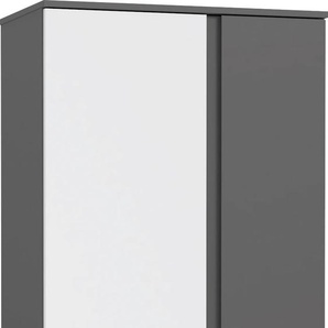 Garderobenschrank FORTE Schränke Gr. B/H/T: 65,1 cm x 201,7 cm x 34,1 cm, grau (dunkelgrau, hellgrau) Garderobenschränke