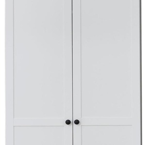 Garderobenschrank HOME AFFAIRE Örebro Schränke Gr. B/H/T: 81cm x 200cm x 41cm, 2 St., weiß zeitloser Landhausstil, mit Vollauszug