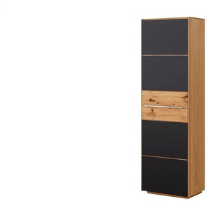 Garderobenschrank  Novum ¦ schwarz ¦ Maße (cm): B: 61 H: 200 T: 40