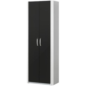 Garderobenschrank - schwarz - Materialmix - 67 cm - 187 cm - 40 cm | Möbel Kraft