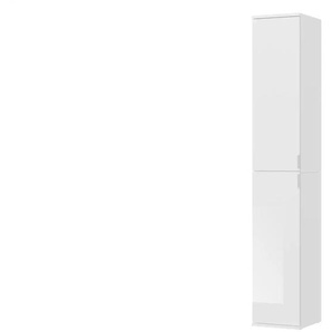 Garderobenschrank - weiß - Materialmix - 30 cm - 193 cm | Möbel Kraft