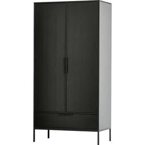 Garderobenschrank WOOOD Adam Schränke schwarz Breite 100 cm x Höhe 200