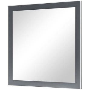 Spiegel 60 x 77 cm - grau - Glas , Aluminium, Holzwerkstoff - 60 cm - 77 cm - 3 cm | Möbel Kraft