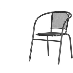 Garten-Bistrostuhl Lucca 2 | schwarz | 51 cm | 74 cm | 63 cm |