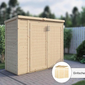 Garten-Geräteschrank BERTILO Multi 3 Gerätehäuser beige (natur)