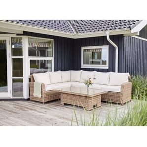 Gartenecksofa Purvi mit Kissen