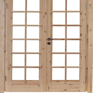 Gartenhaustür WOLFF L_ars 70 Türen Gr. 196 cm, 159 cm, beige (natur) Türen Doppelflügeltür, BxH: 158,8x196,5 cm