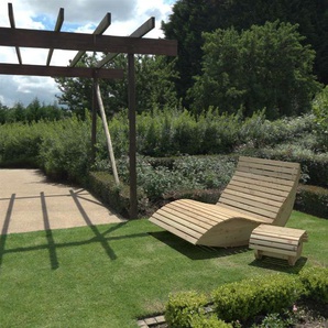 Gartenliege (Lärche) Breite 140cm Schaukelliege Relaxliege