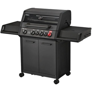 Gasgrill ENDERS Monroe Pro 4 SIK Turbo Shadow, schwarz (matt graphit), B:153,5cm H:118,5cm T:58cm, Grills, BxH: 153,5x118,5 cm