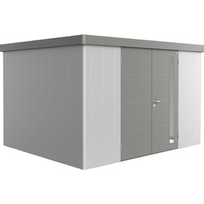 Gerätehaus BIOHORT Neo 3D Variante 1.2 Gerätehäuser silberfarben (silber) Gartenhäuser aus Metall