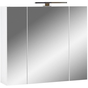 Germania Spiegelschrank Germania 2754-84 Gw-Tulsa/ Arvada, Holzwerkstoff, 6 Fächer, 76x71x23 cm, Badezimmer, Badezimmerspiegel, Spiegelschränke