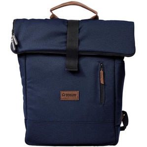 Gesslein Wickelrucksack N° 6 Marine/Tabak, Dunkelblau, Braun, Textil, Uni, 31x45x12 cm, Baden & Wickeln, Wickeln, Wickeltaschen