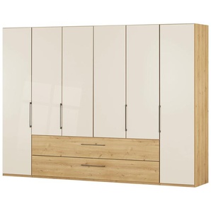 Gleittürenschrank mit Panoramaöffnung - creme - Materialmix - 300 cm - 216 cm - 58 cm | Möbel Kraft