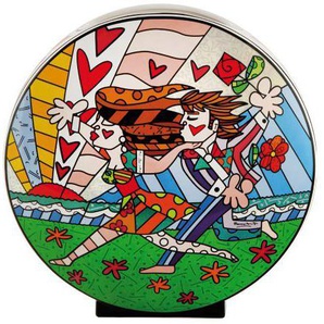 Goebel Tischvase Romero BRITTO - Falling (1 St), Vase aus Porzellan, Höhe ca. 30 cm