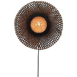 Good & Mojo Wandleuchte Good&Mojo, Natur, Schwarz, 12x44x44 cm, LED-Leuchtmittel austauschbar, Lampen & Leuchten, Innenbeleuchtung, Spots & Strahler, Wandstrahler