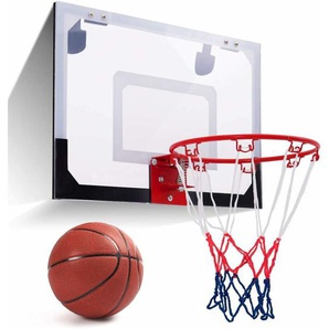 Goplus - Basketballkorb, Basketball-Set, Backboard mit Ring und Netz, Basketballboard, Basketballbrett, Basketballring an der Tür